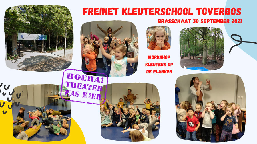 Leuke workshop drama voor kleuters in freinetschool Toverbos Brasschaat