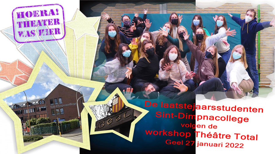 Een muzische workshop dram als toneelinitiatie voor leerlingen in het Sint-Dimpna college Geel