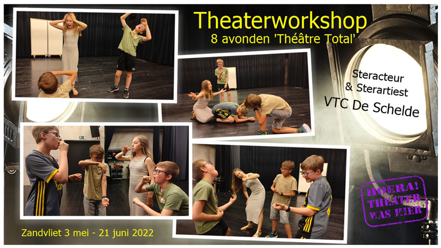 acteercursus voor kinderen 8 woensdagavonden in VC De Schelde in Zandvliet Antwerpen