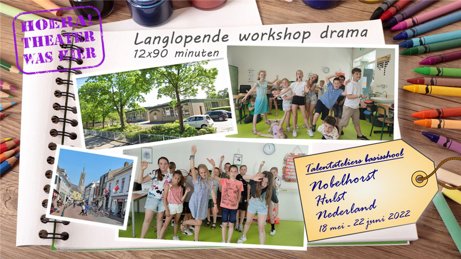 workshops drama in Hulst met leerlingen basisschool