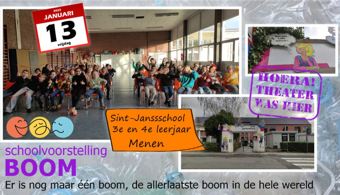 schoolvoorstelling lagere school klimaat en milieu boom menen West-Vlaanderen