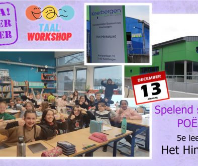 taalworkshop Nederlands poëzie spelend schrijven basisschool Keerbergen