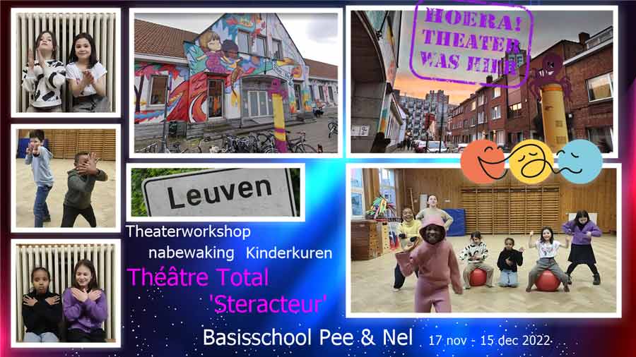 muzische vorming toneel acteren in de naschoolse activiteit leuven Vlaanderen