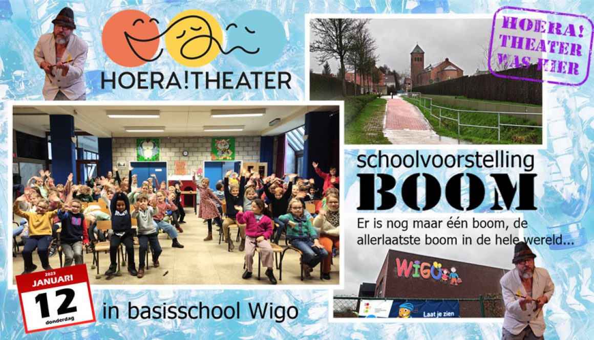 schoolvoorstelling over klimaat en plastieksoep voor lagere school in Wigo Essen