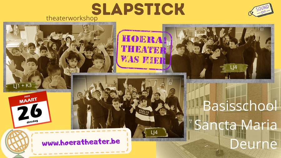theaterworkshop slapstick op locatie school
